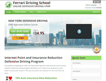 Tablet Screenshot of ferrarisafetycourse.com